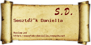 Seszták Daniella névjegykártya