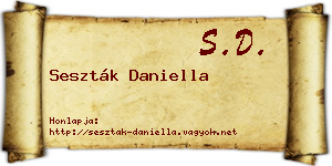 Seszták Daniella névjegykártya